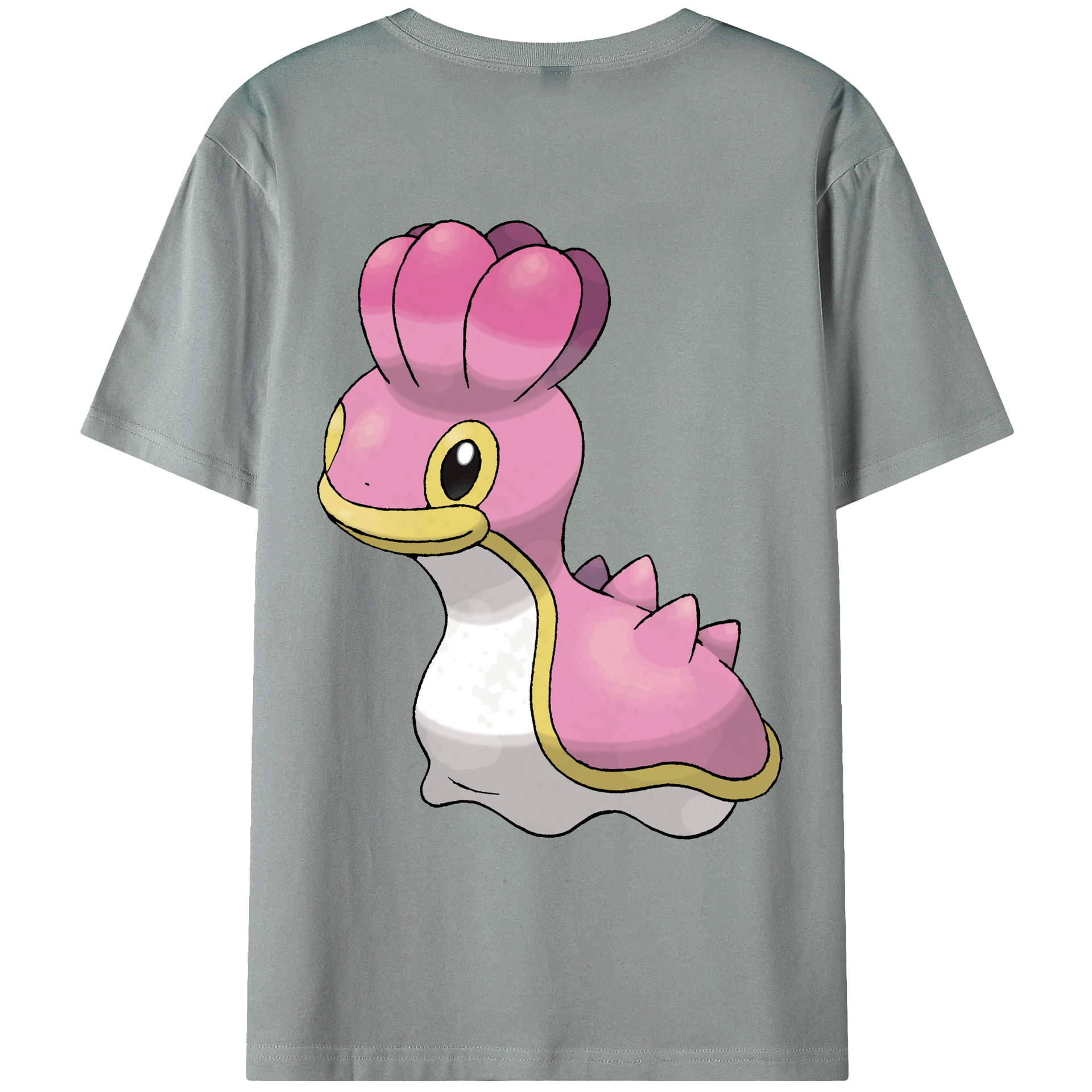 （画像用） ポケットモンスター Pokémon 綿100％ メンズ半袖Tシャツ（バックプリント） 通気性